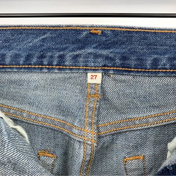 LEVI'S Blue Denim Mini Skirt Medium Wash 27 - Picture 5 of 9